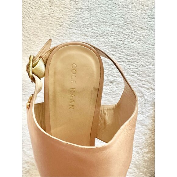 Cole Haan Octavia Sandal - Canyon Rose Leather Light Pink Heels - 7 - Picture 4 of 12